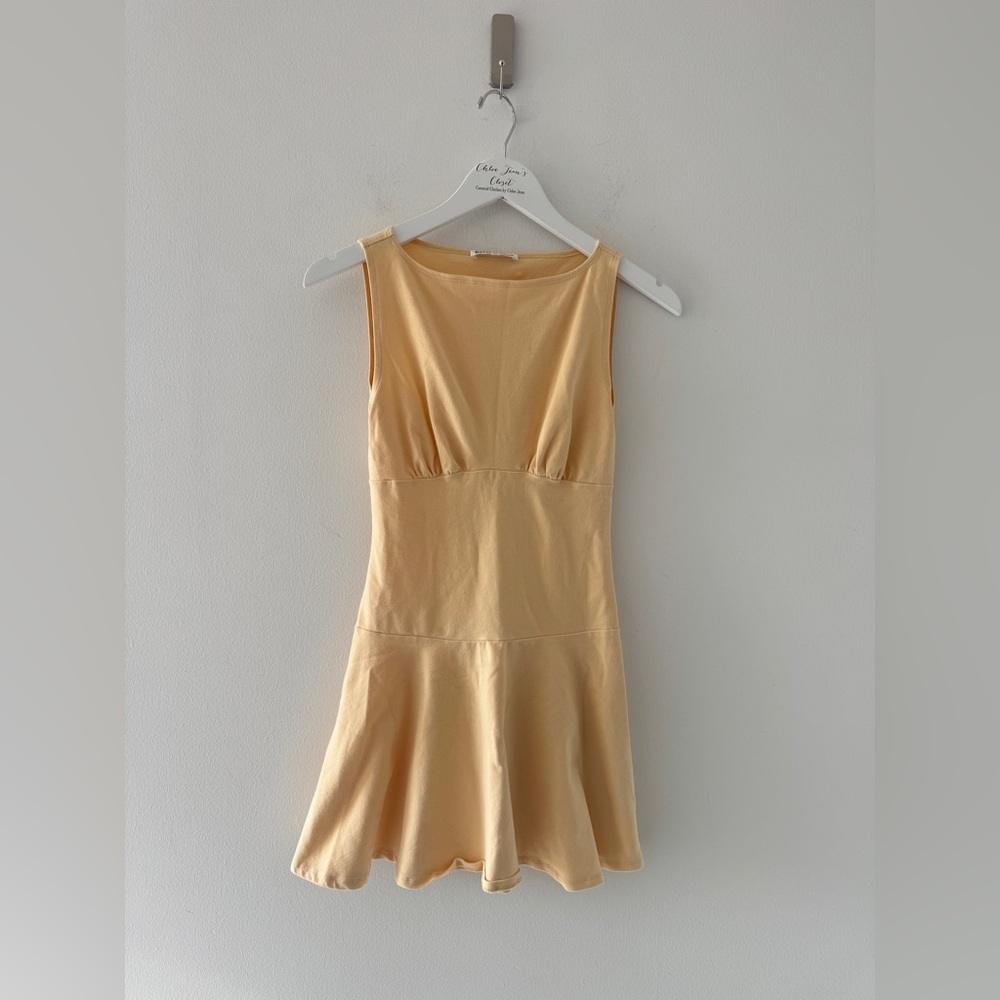 REFORMATION Maybe Knit Dress in Yellow XS - Picture 3 of 5